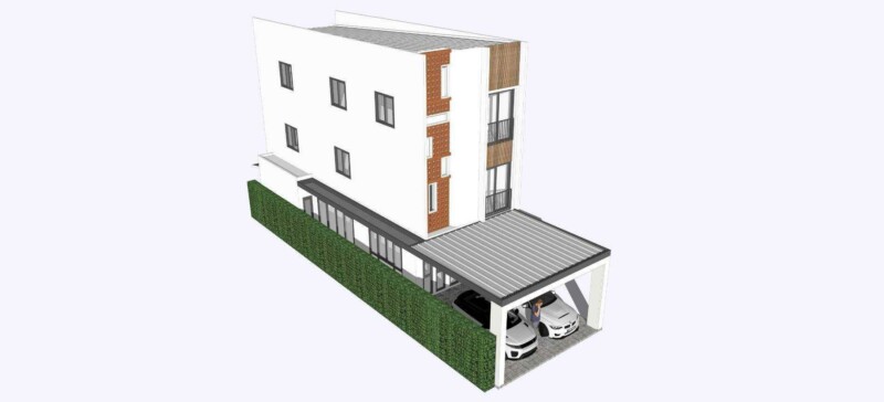 ผลงาน เเบบบ้านก่อสร้าง 3 ชั้น 2D กำลังสร้าง (4)